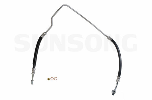 Angle View of Power Steering Pressure Line Hose Assembly SUNSONG 3402330