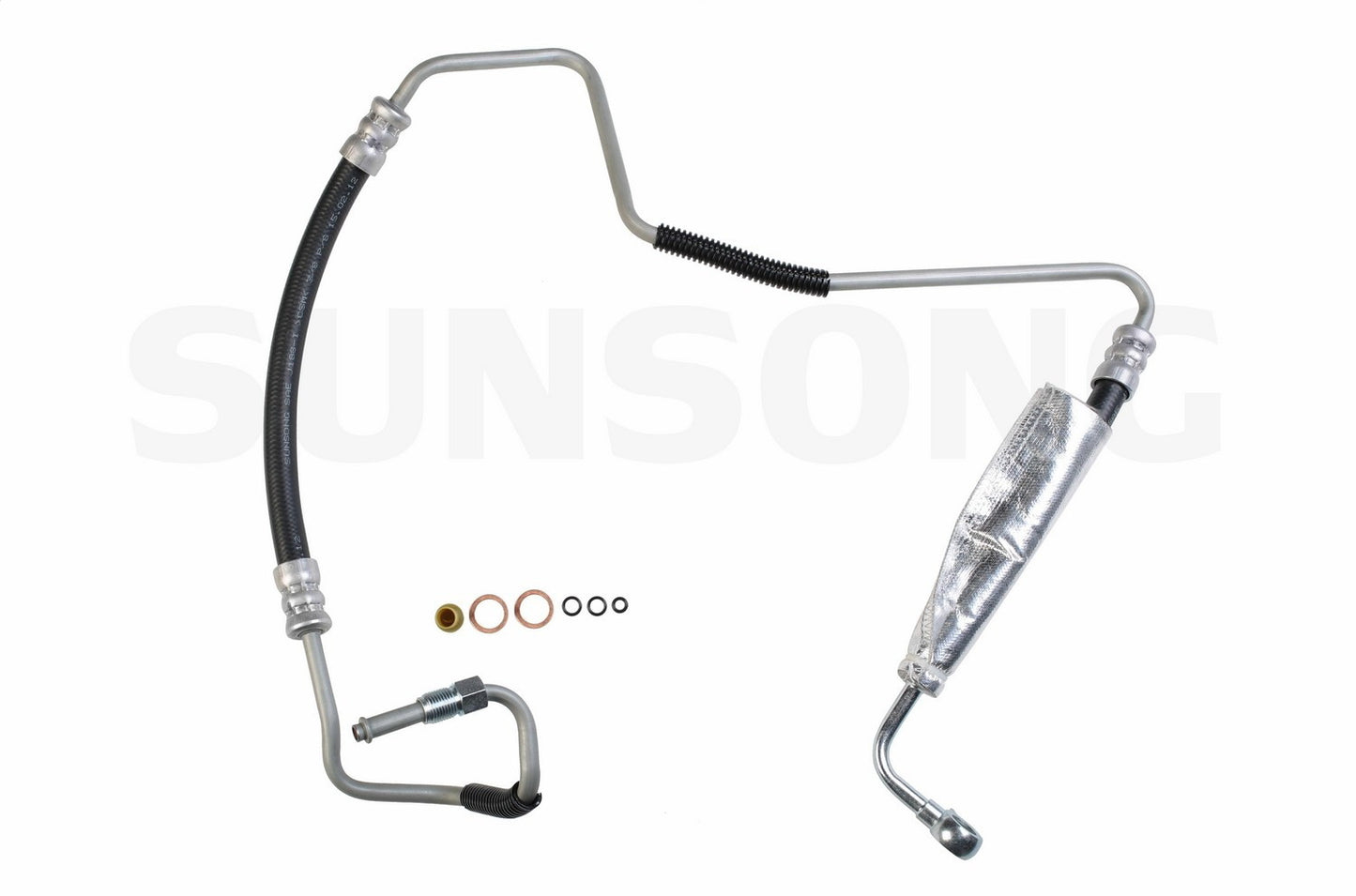 Angle View of Power Steering Pressure Line Hose Assembly SUNSONG 3402350