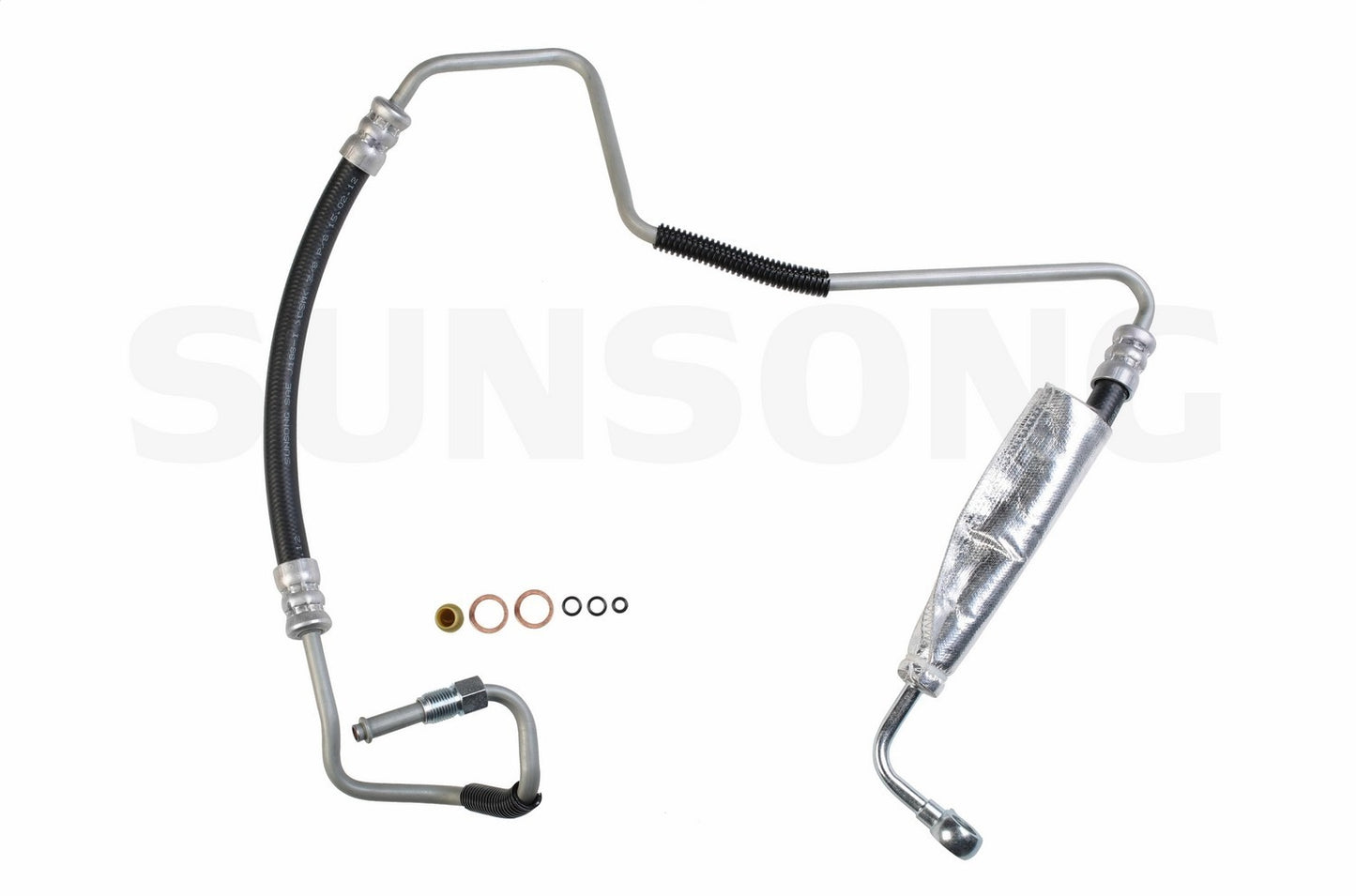 Front View of Power Steering Pressure Line Hose Assembly SUNSONG 3402350