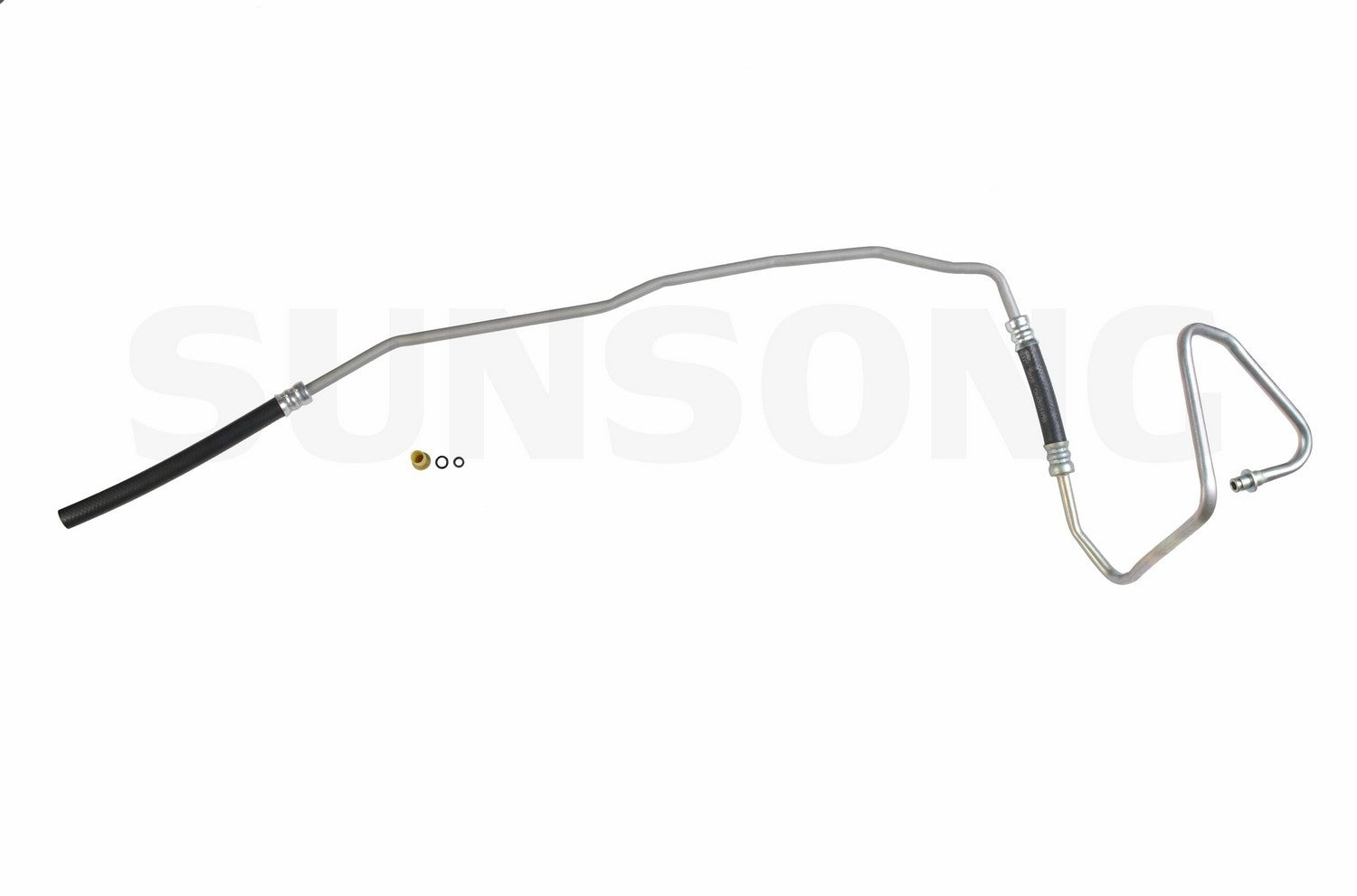 Front View of Power Steering Return Line Hose Assembly SUNSONG 3402355