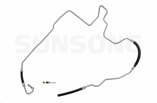 Angle View of Power Steering Return Line Hose Assembly SUNSONG 3402405