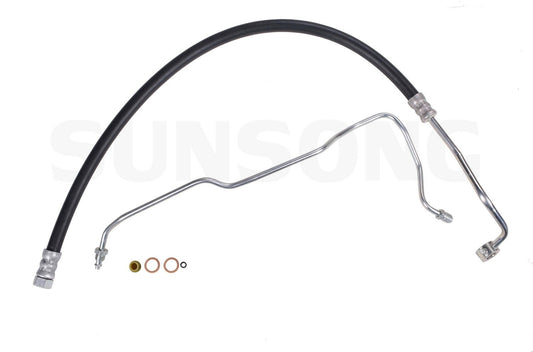 Angle View of Power Steering Pressure Line Hose Assembly SUNSONG 3402527