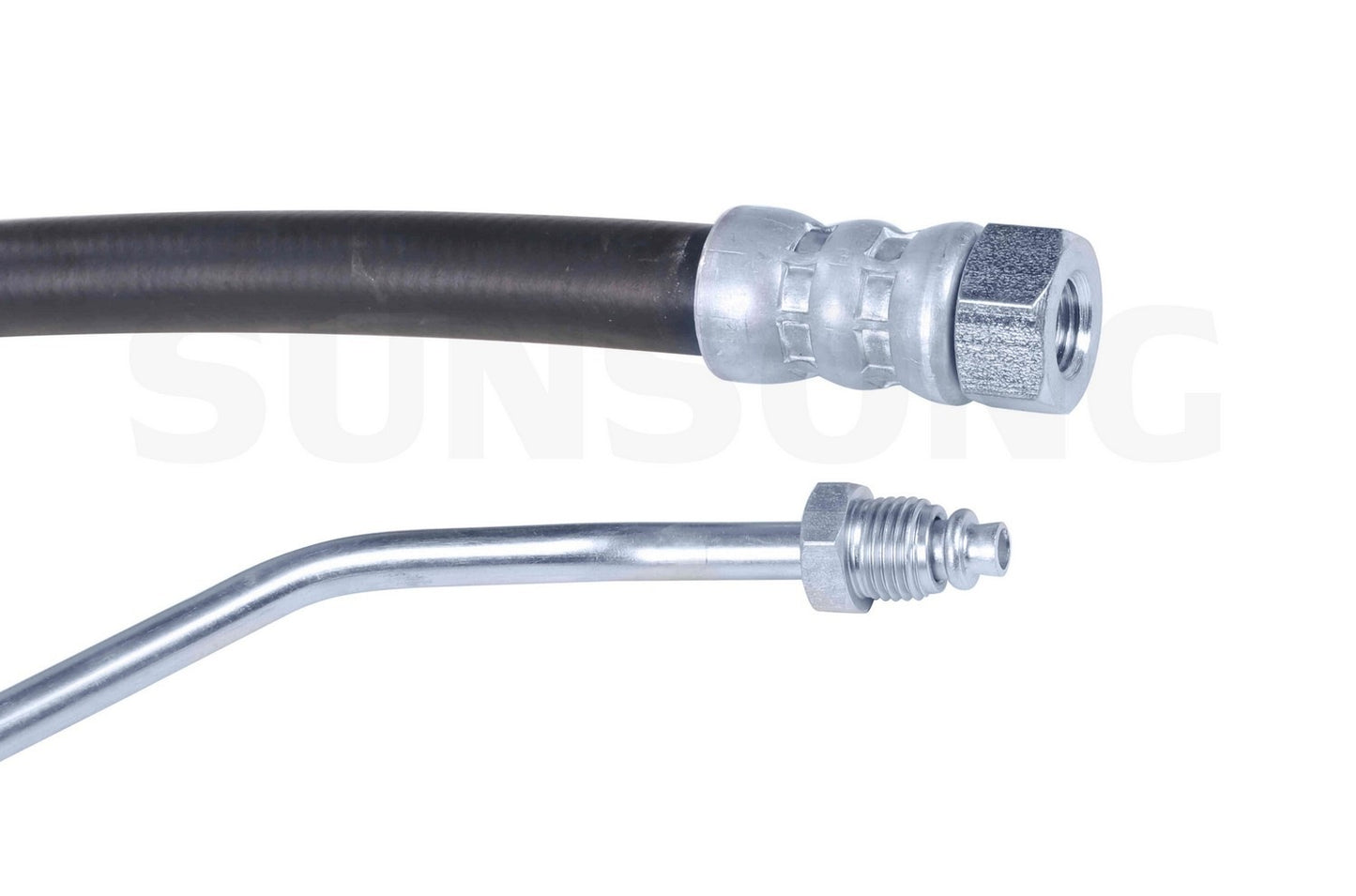 Left View of Power Steering Pressure Line Hose Assembly SUNSONG 3402527