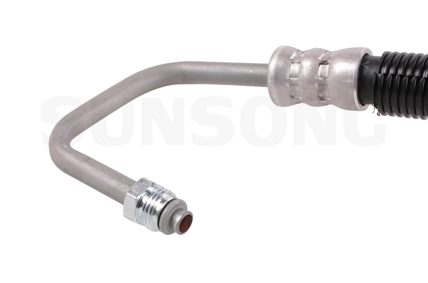 Left View of Power Steering Pressure Line Hose Assembly SUNSONG 3402537