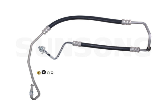 Angle View of Power Steering Pressure Line Hose Assembly SUNSONG 3402699