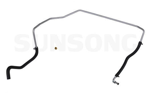 Angle View of Power Steering Return Line Hose Assembly SUNSONG 3402765