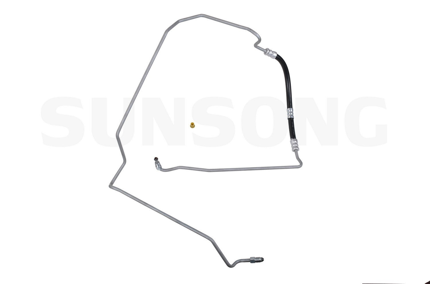 Front View of Power Steering Pressure Line Hose Assembly SUNSONG 3402949