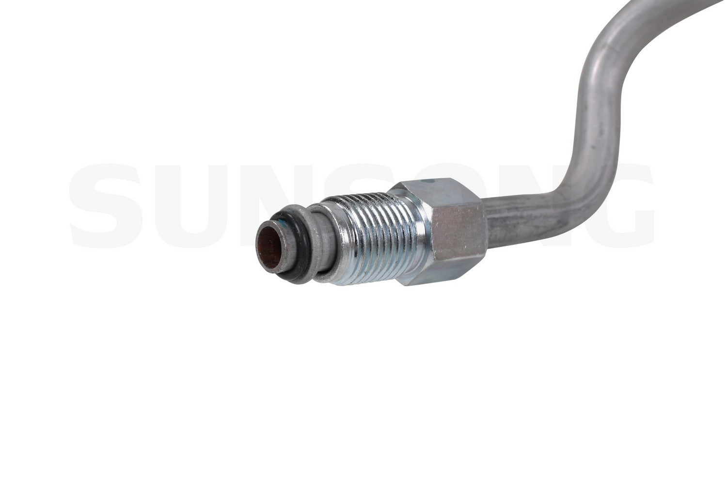 Left View of Power Steering Pressure Line Hose Assembly SUNSONG 3402949