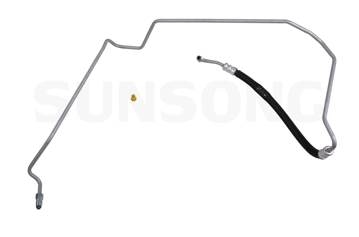 Front View of Power Steering Pressure Line Hose Assembly SUNSONG 3402957