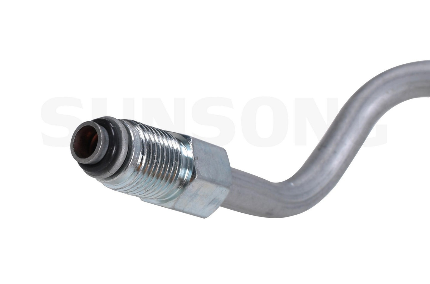 Left View of Power Steering Pressure Line Hose Assembly SUNSONG 3402957