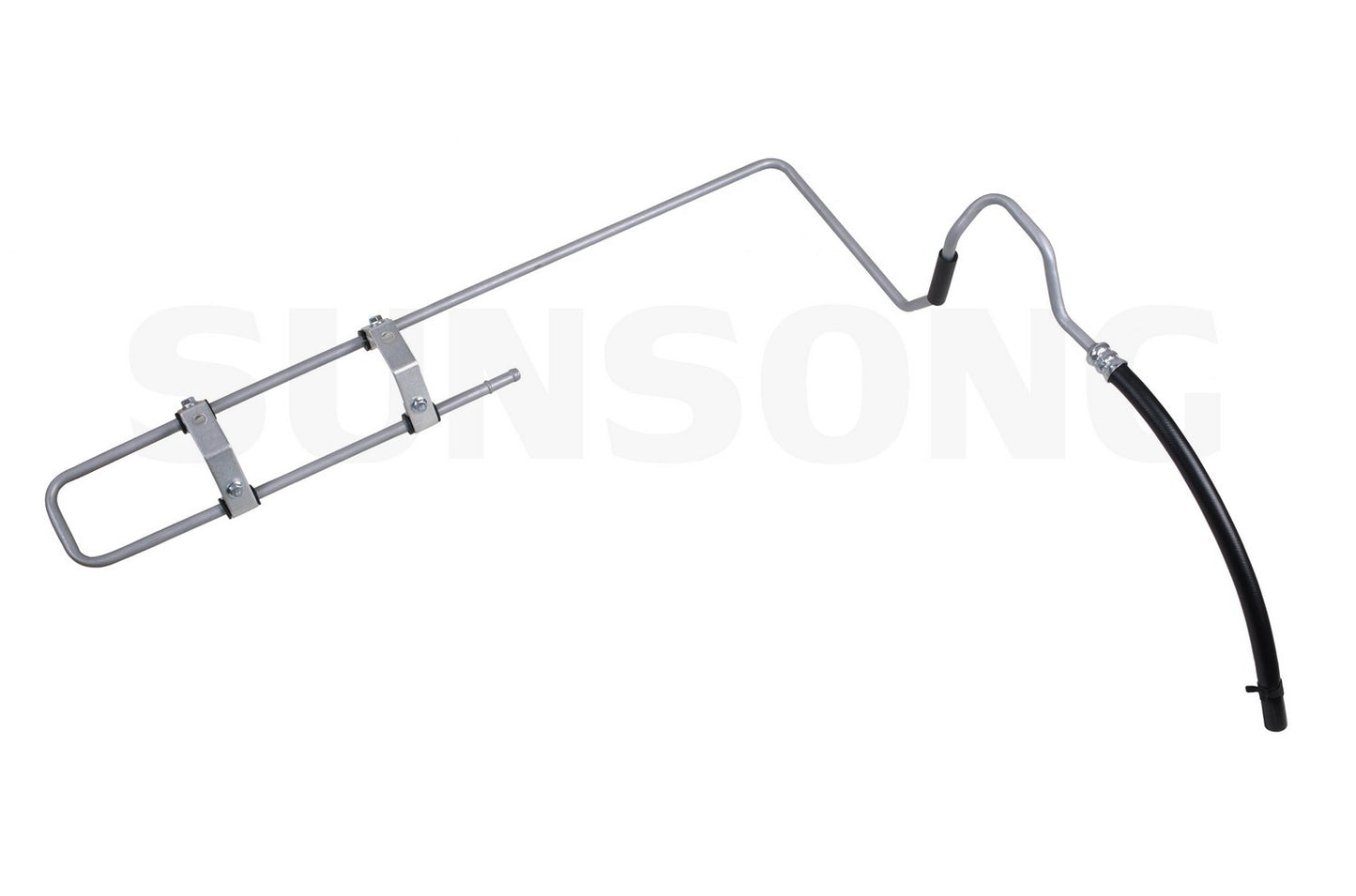 Front View of Power Steering Return Line Hose Assembly SUNSONG 3402968