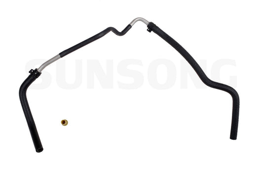 Angle View of Power Steering Return Line Hose Assembly SUNSONG 3402980