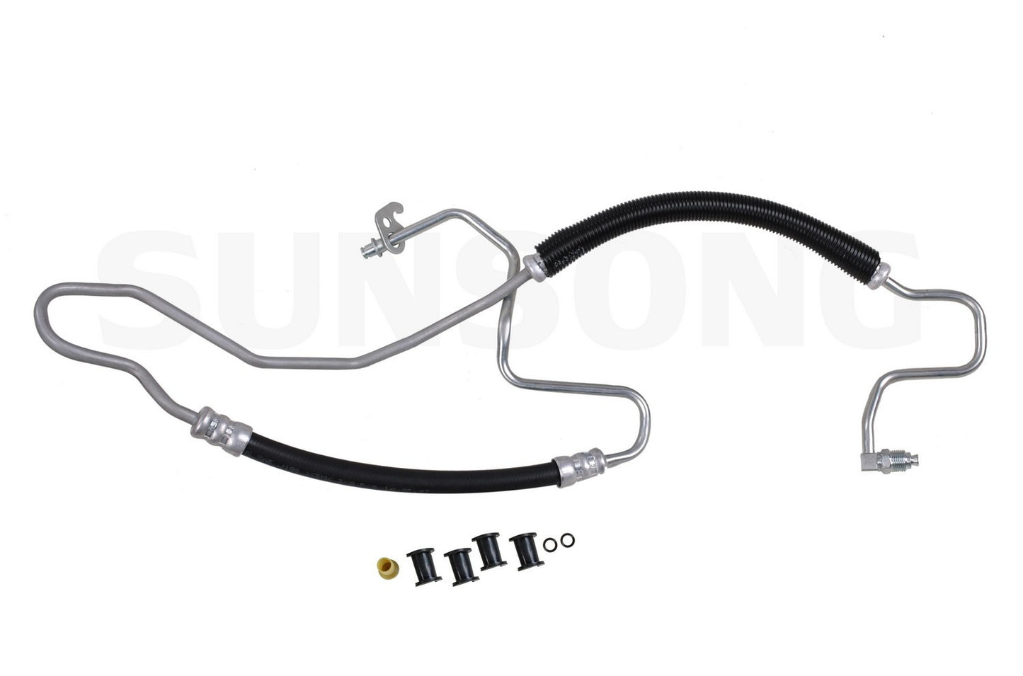 Angle View of Power Steering Pressure Line Hose Assembly SUNSONG 3403615