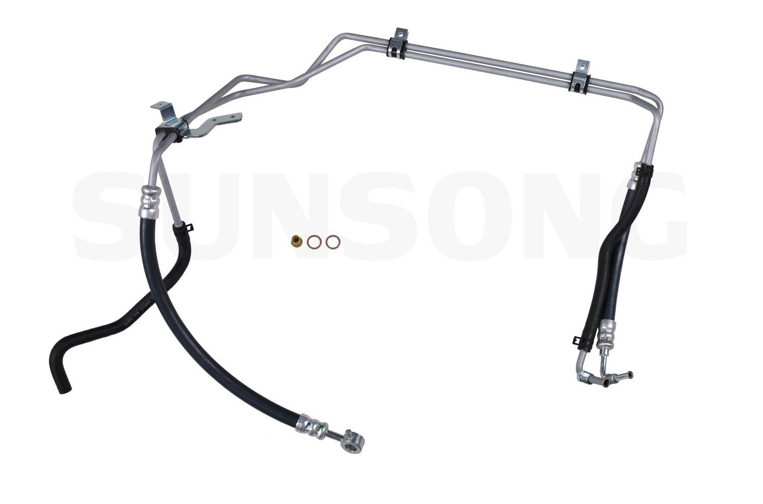 Front View of Power Steering Hose Assembly SUNSONG 3403669