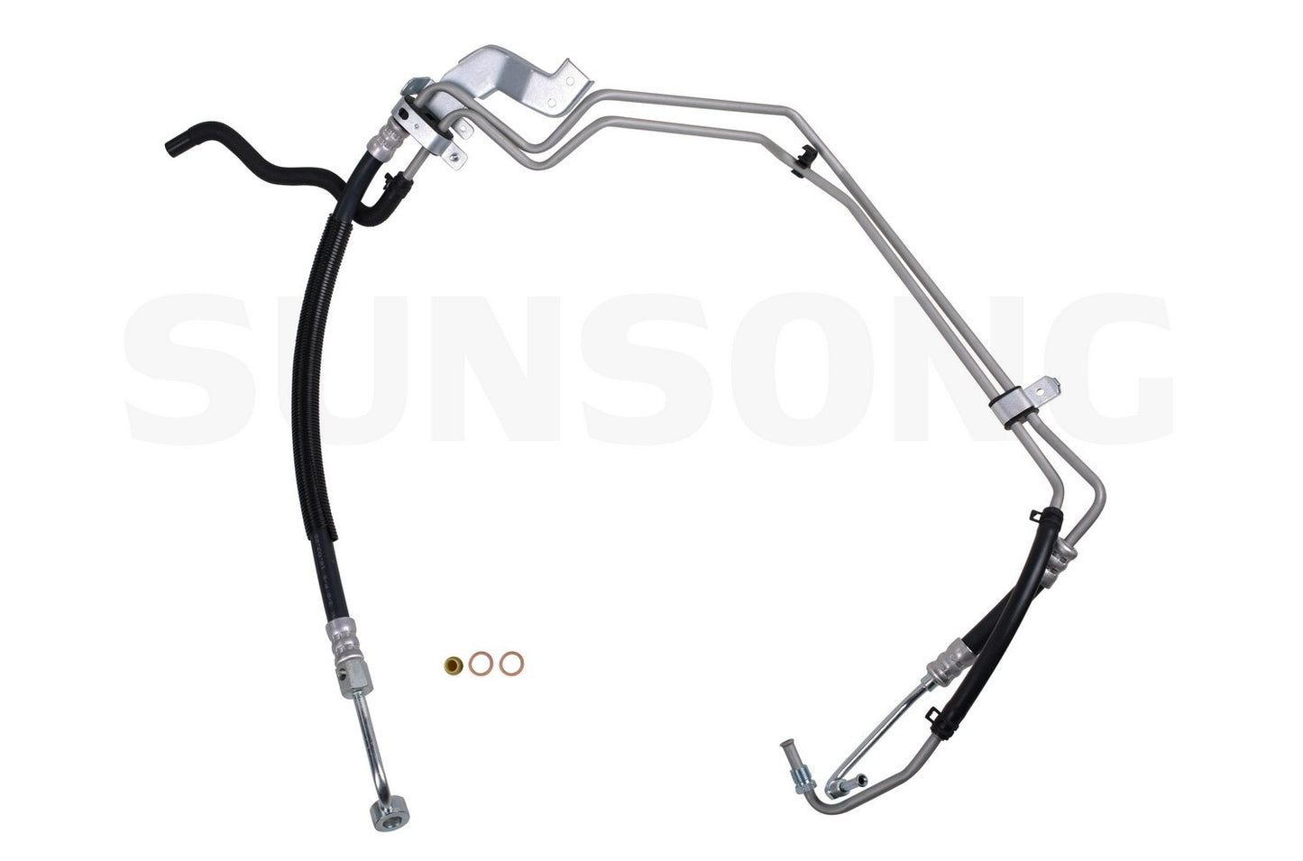 Angle View of Power Steering Hose Assembly SUNSONG 3403672