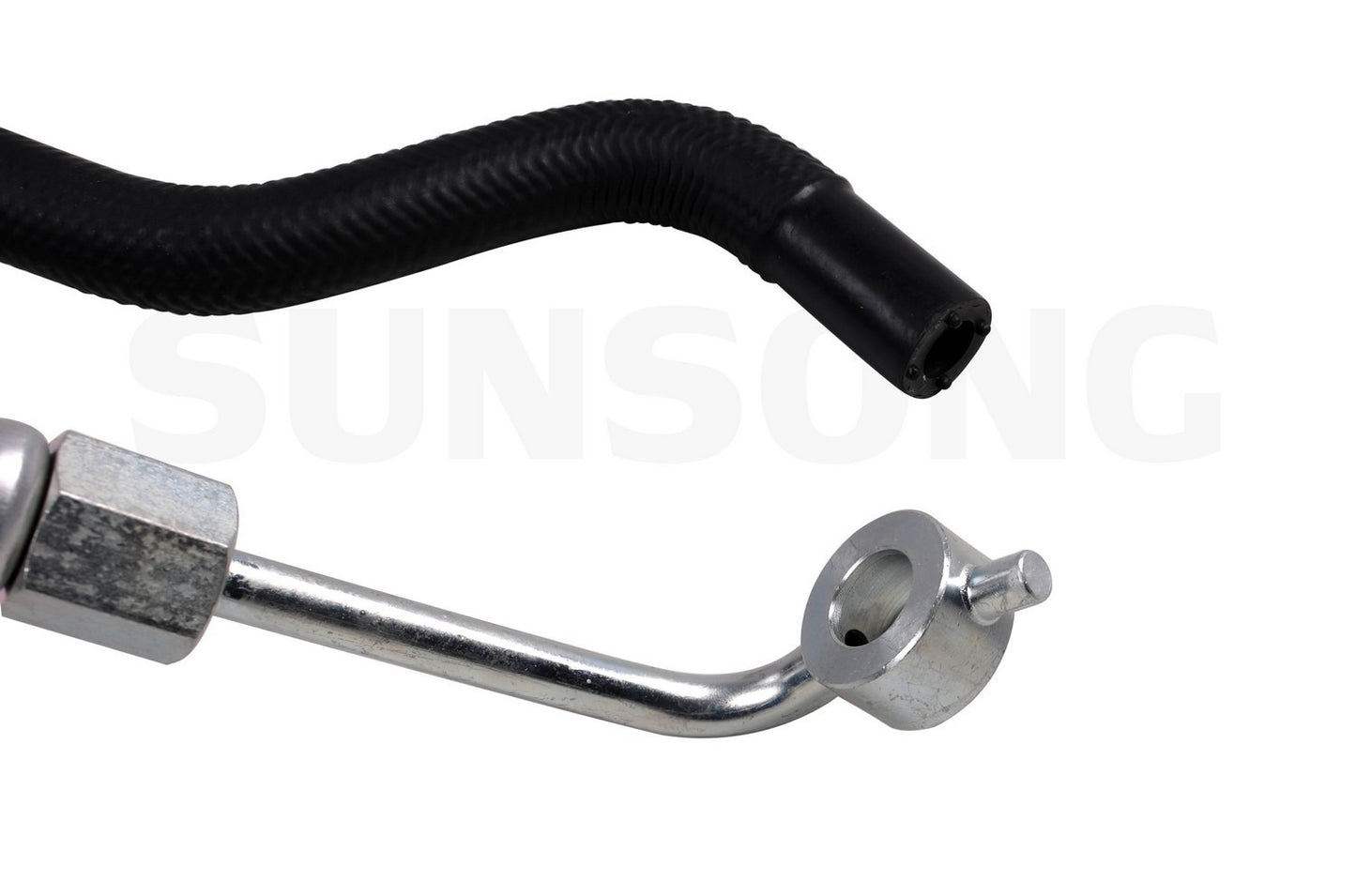 Left View of Power Steering Hose Assembly SUNSONG 3403672