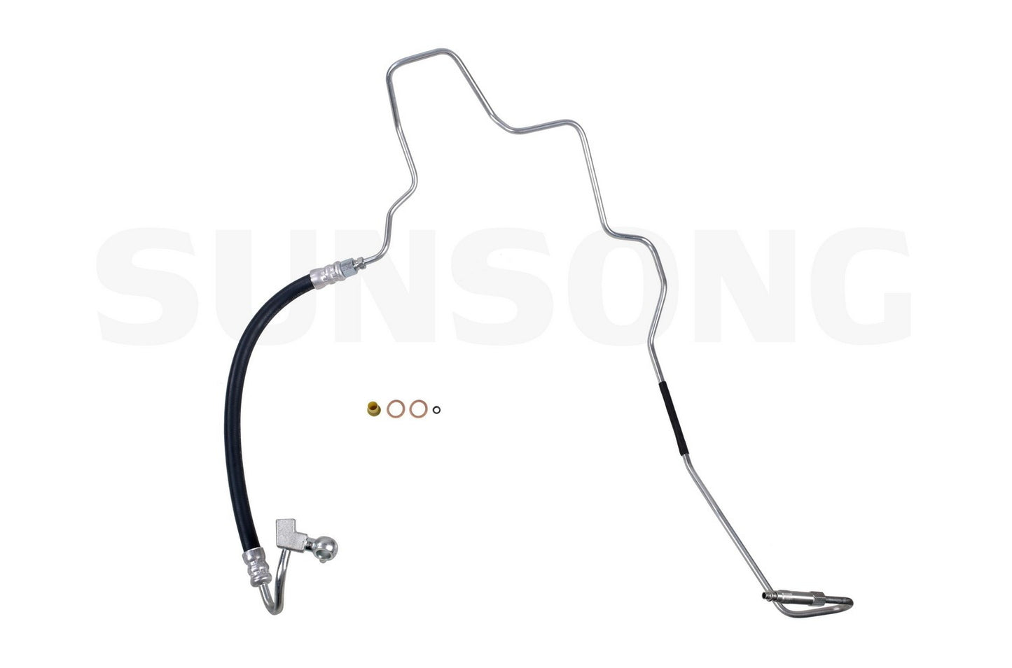 Angle View of Power Steering Pressure Line Hose Assembly SUNSONG 3403676