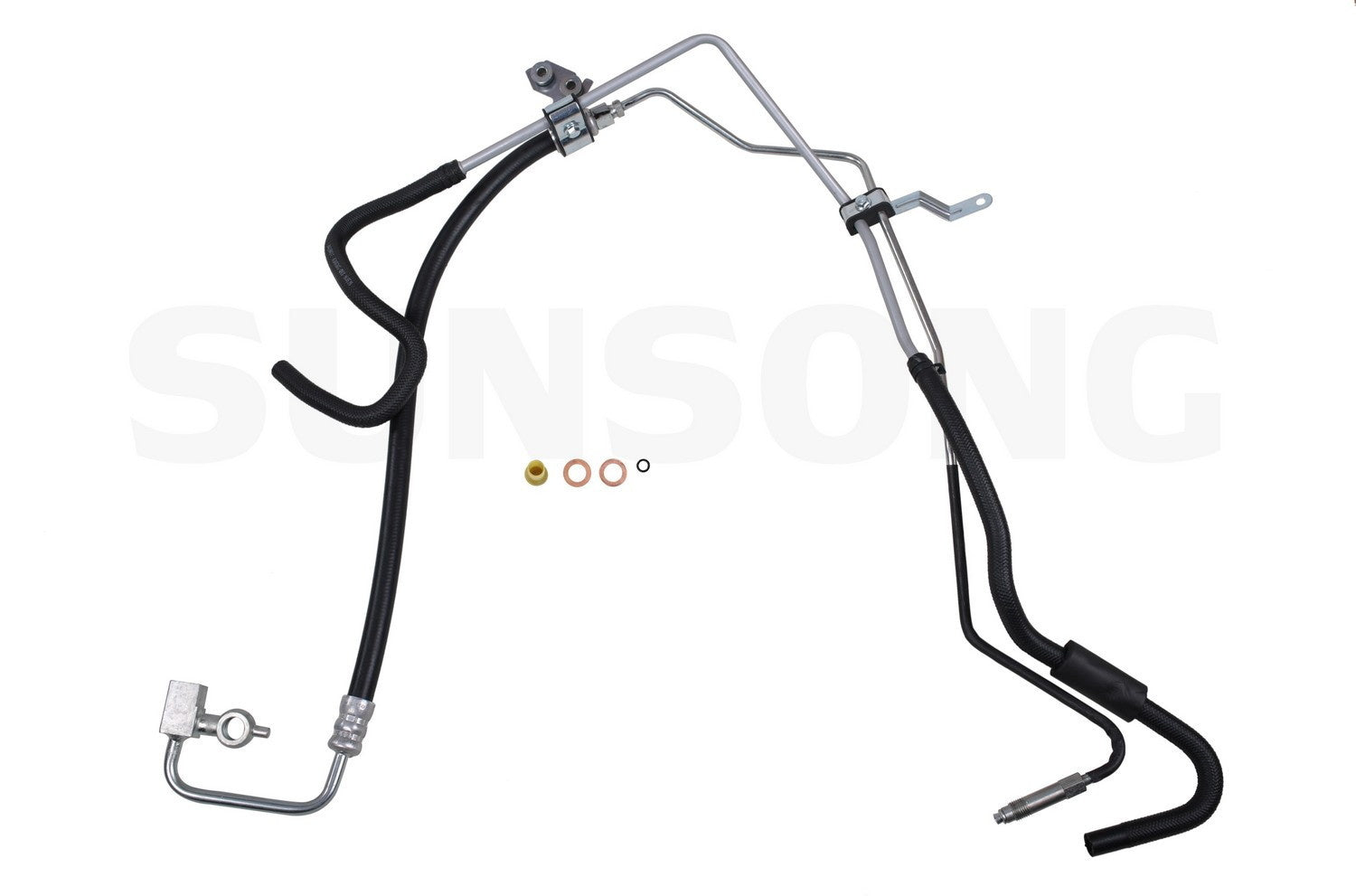 Angle View of Power Steering Hose Assembly SUNSONG 3403680