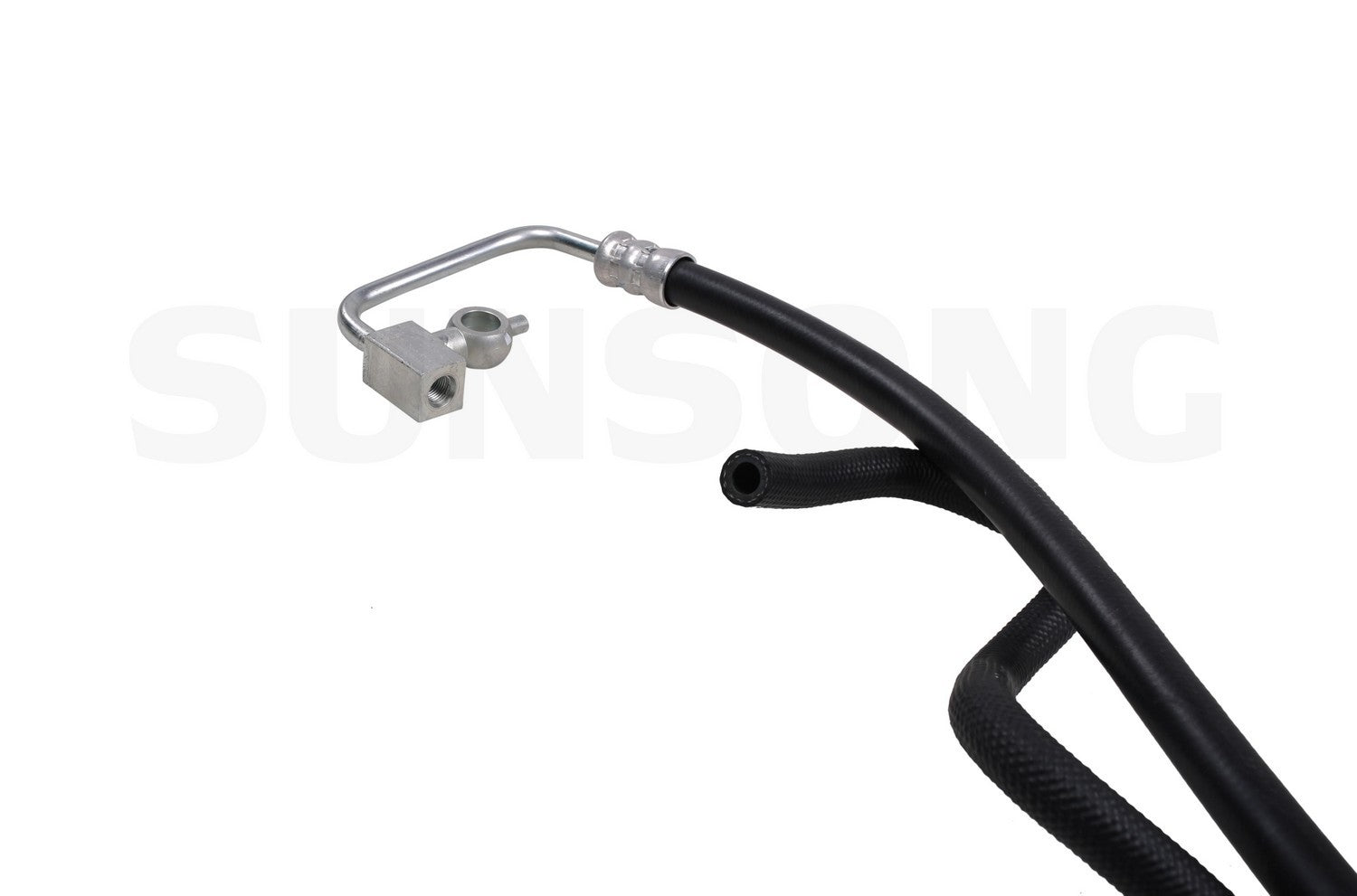 Left View of Power Steering Hose Assembly SUNSONG 3403680