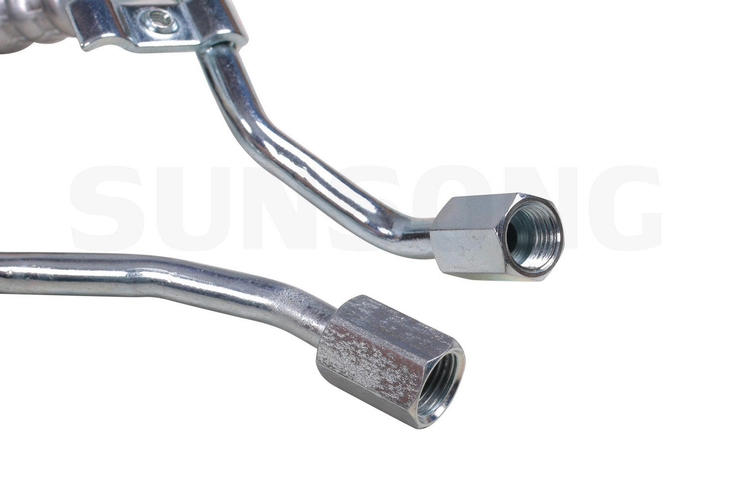 Left View of Power Steering Hose Assembly SUNSONG 3403758