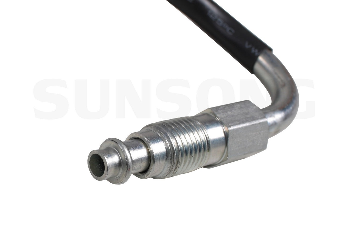 Left View of Power Steering Pressure Line Hose Assembly SUNSONG 3403771