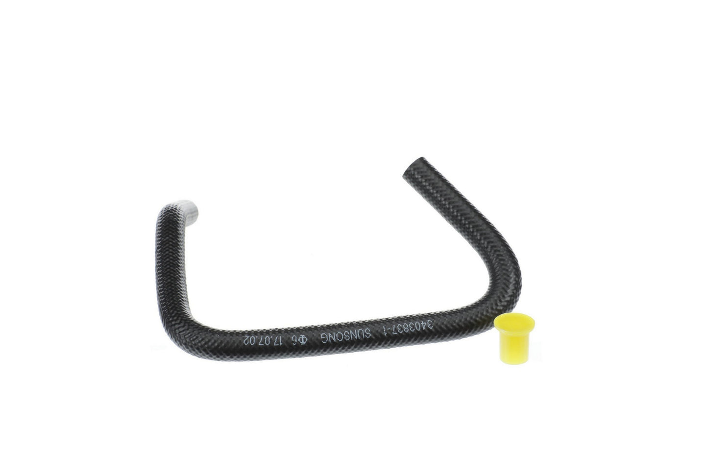 Front View of Power Steering Return Line Hose Assembly SUNSONG 3403837