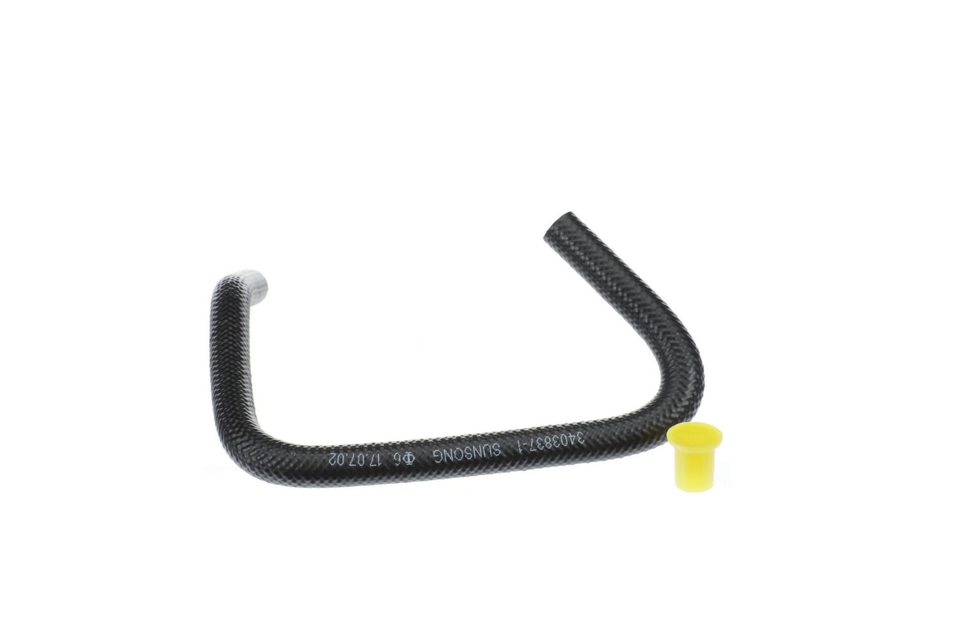 Front View of Power Steering Return Line Hose Assembly SUNSONG 3403837