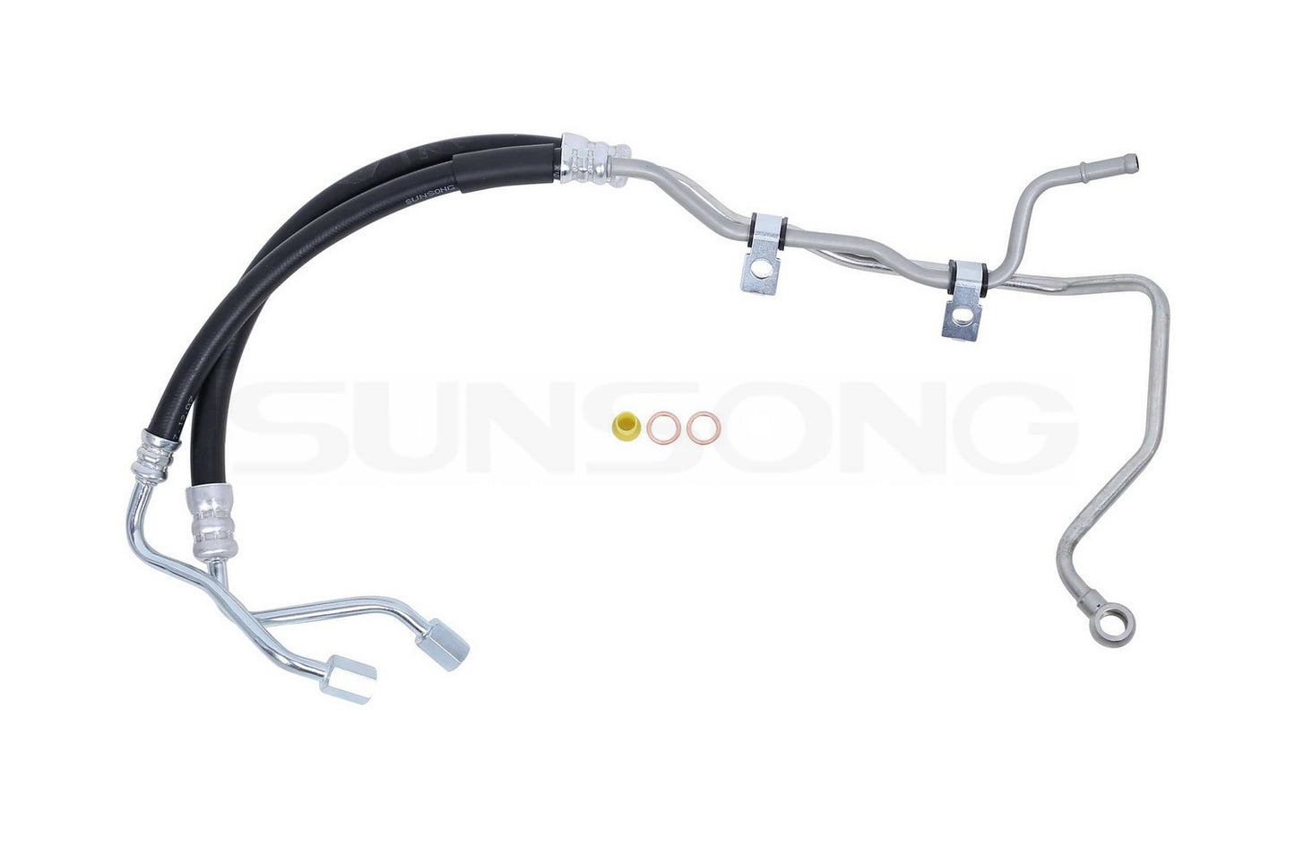 Front View of Power Steering Hose Assembly SUNSONG 3404074