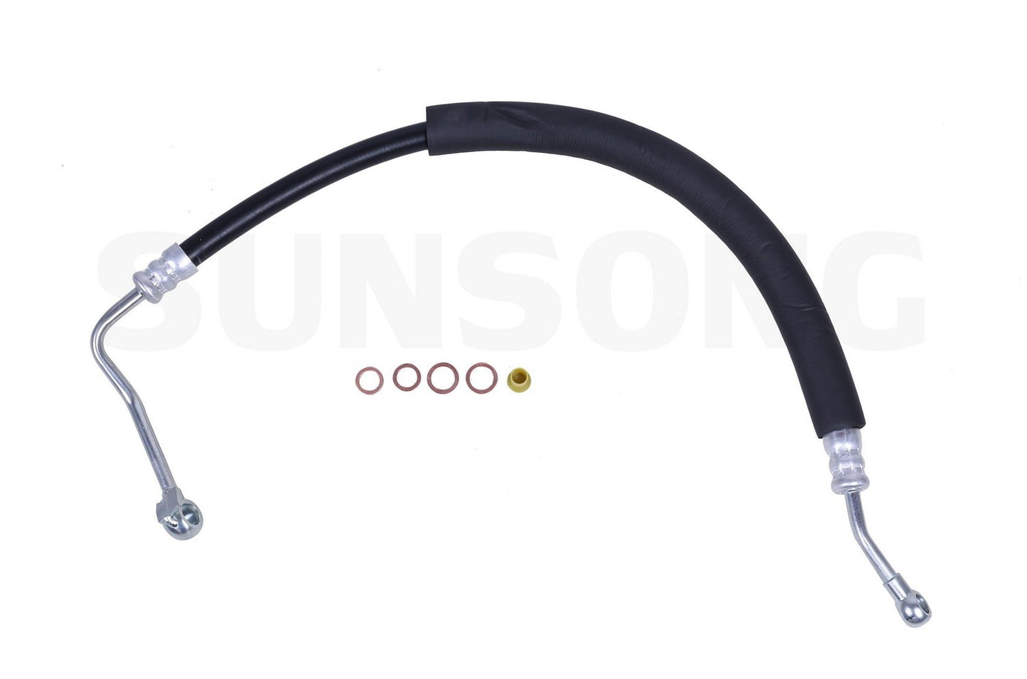 Angle View of Power Steering Pressure Line Hose Assembly SUNSONG 3404122