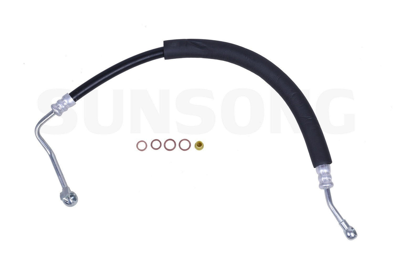 Front View of Power Steering Pressure Line Hose Assembly SUNSONG 3404122