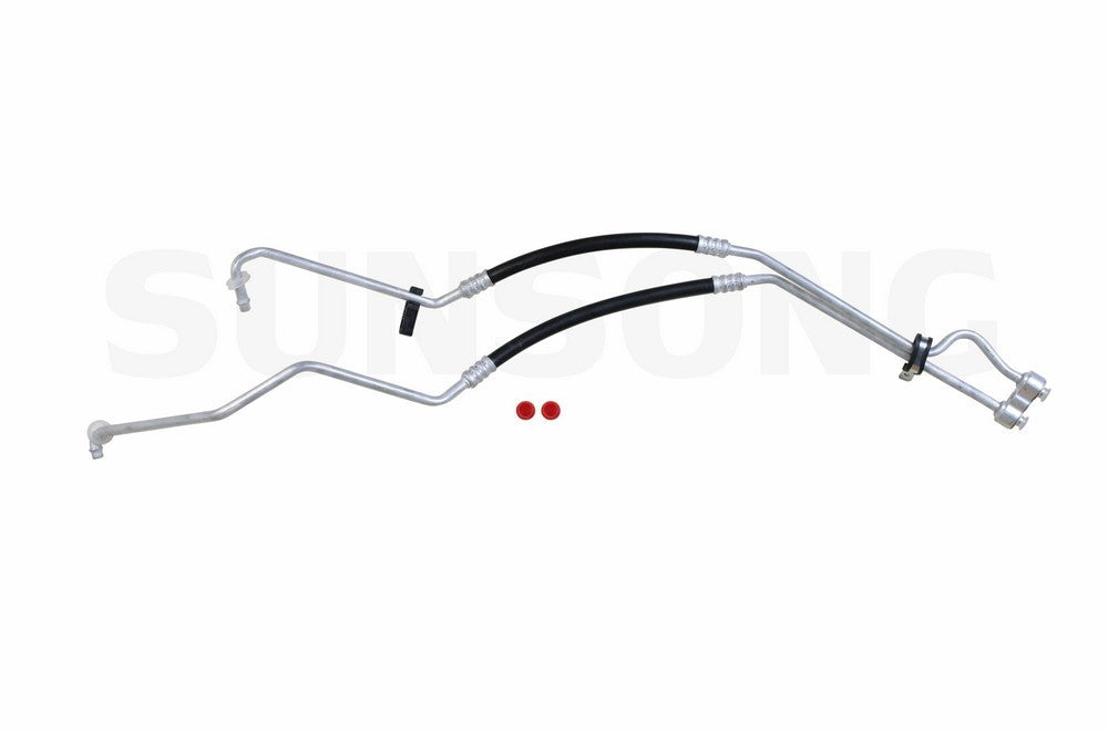 Angle View of Engine Oil Cooler Hose Assembly SUNSONG 5801002