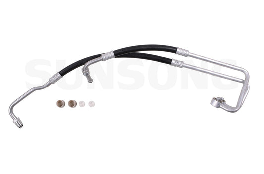 Angle View of Engine Oil Cooler Hose Assembly SUNSONG 5801014