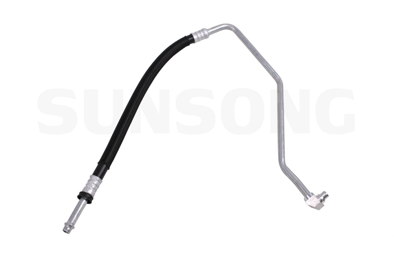 Angle View of Engine Oil Cooler Hose Assembly SUNSONG 5801097