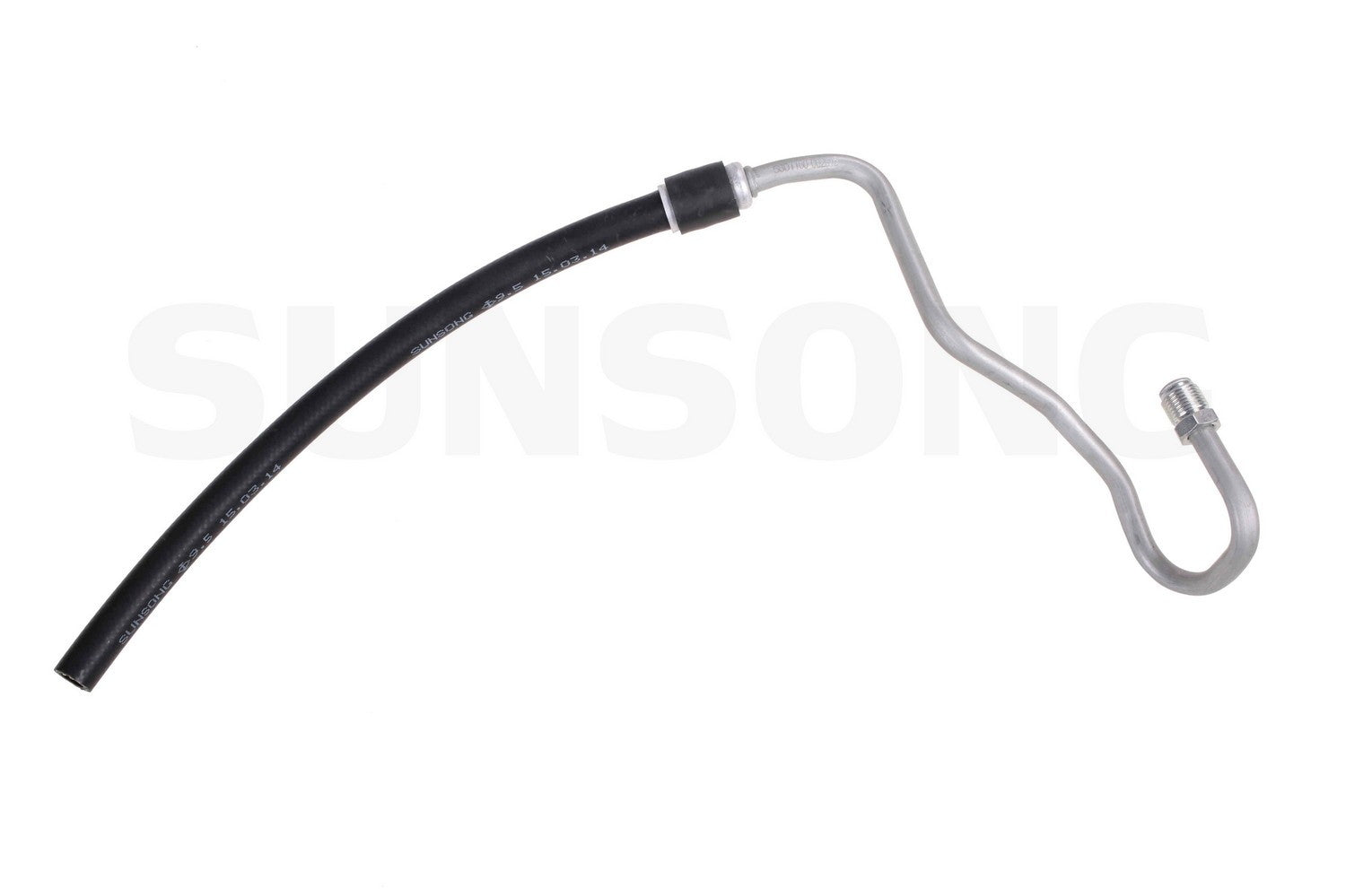 Angle View of Automatic Transmission Oil Cooler Hose Assembly SUNSONG 5801160