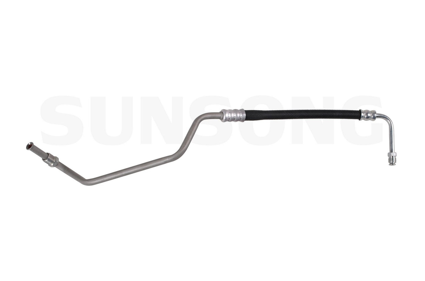 Angle View of Upper Automatic Transmission Oil Cooler Hose Assembly SUNSONG 5801169