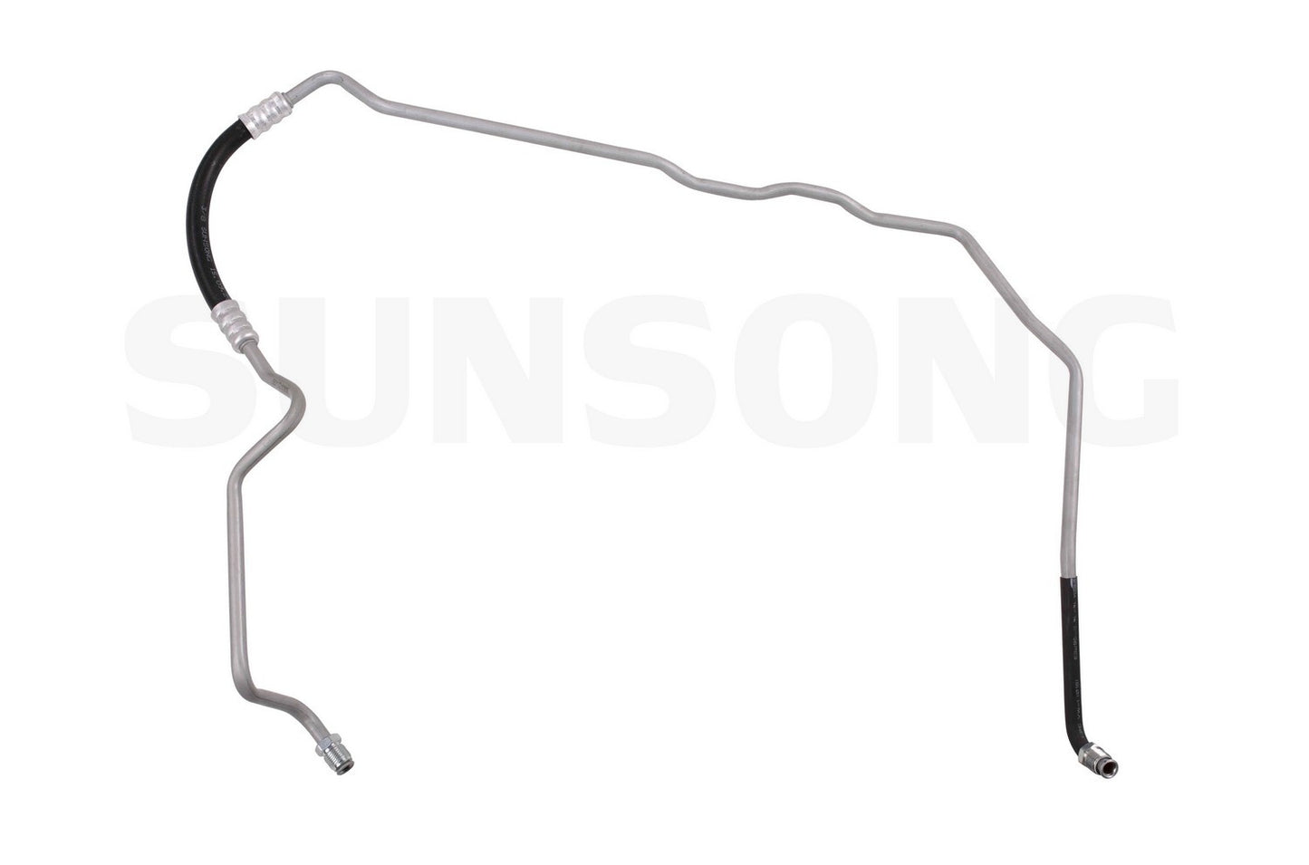 Angle View of Upper Automatic Transmission Oil Cooler Hose Assembly SUNSONG 5801172