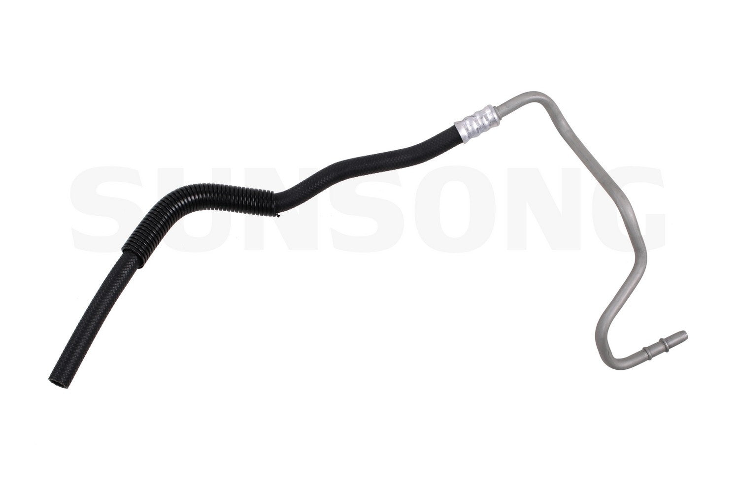 Angle View of Upper Automatic Transmission Oil Cooler Hose Assembly SUNSONG 5801189