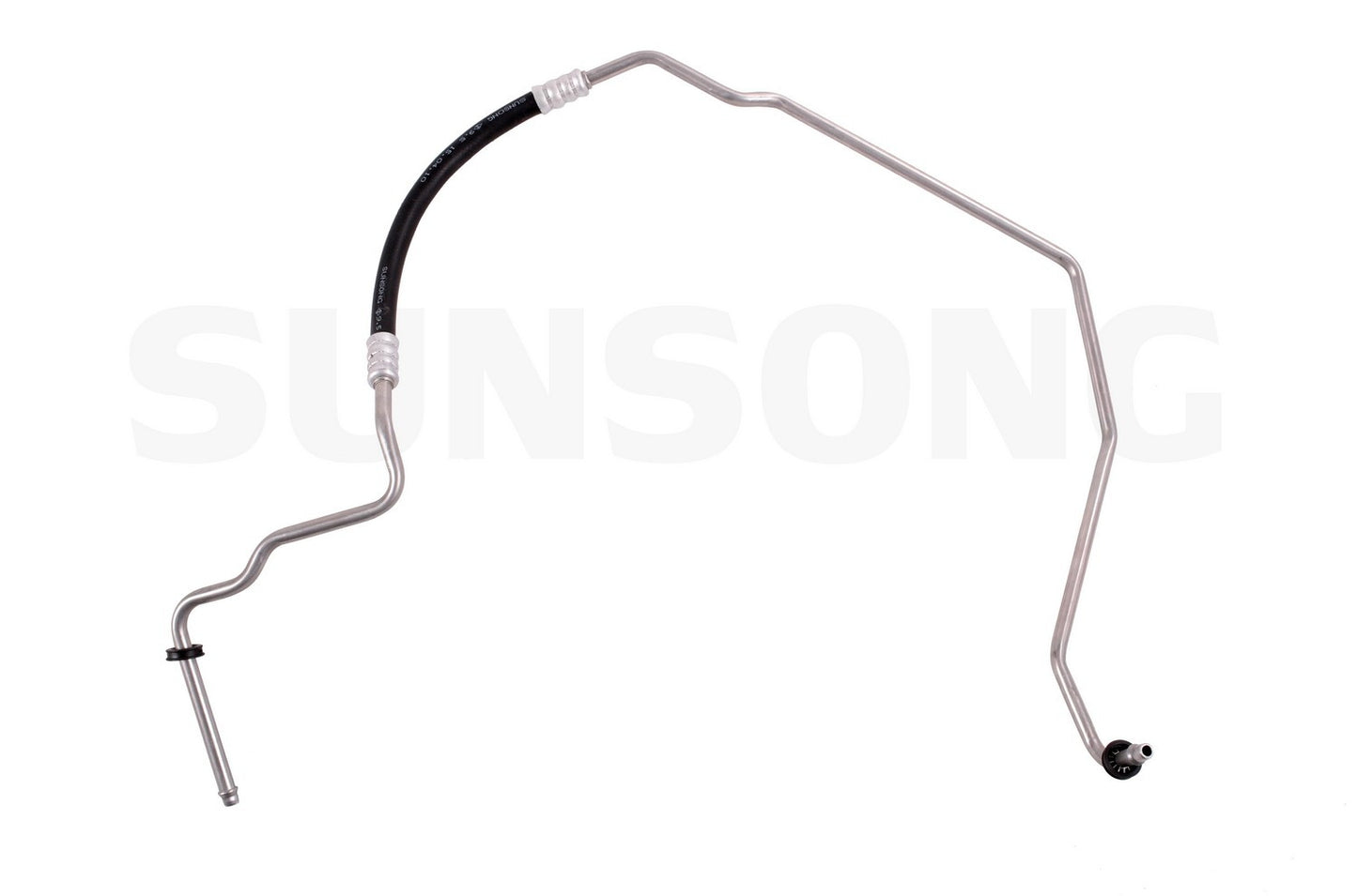 Angle View of Upper Automatic Transmission Oil Cooler Hose Assembly SUNSONG 5801240