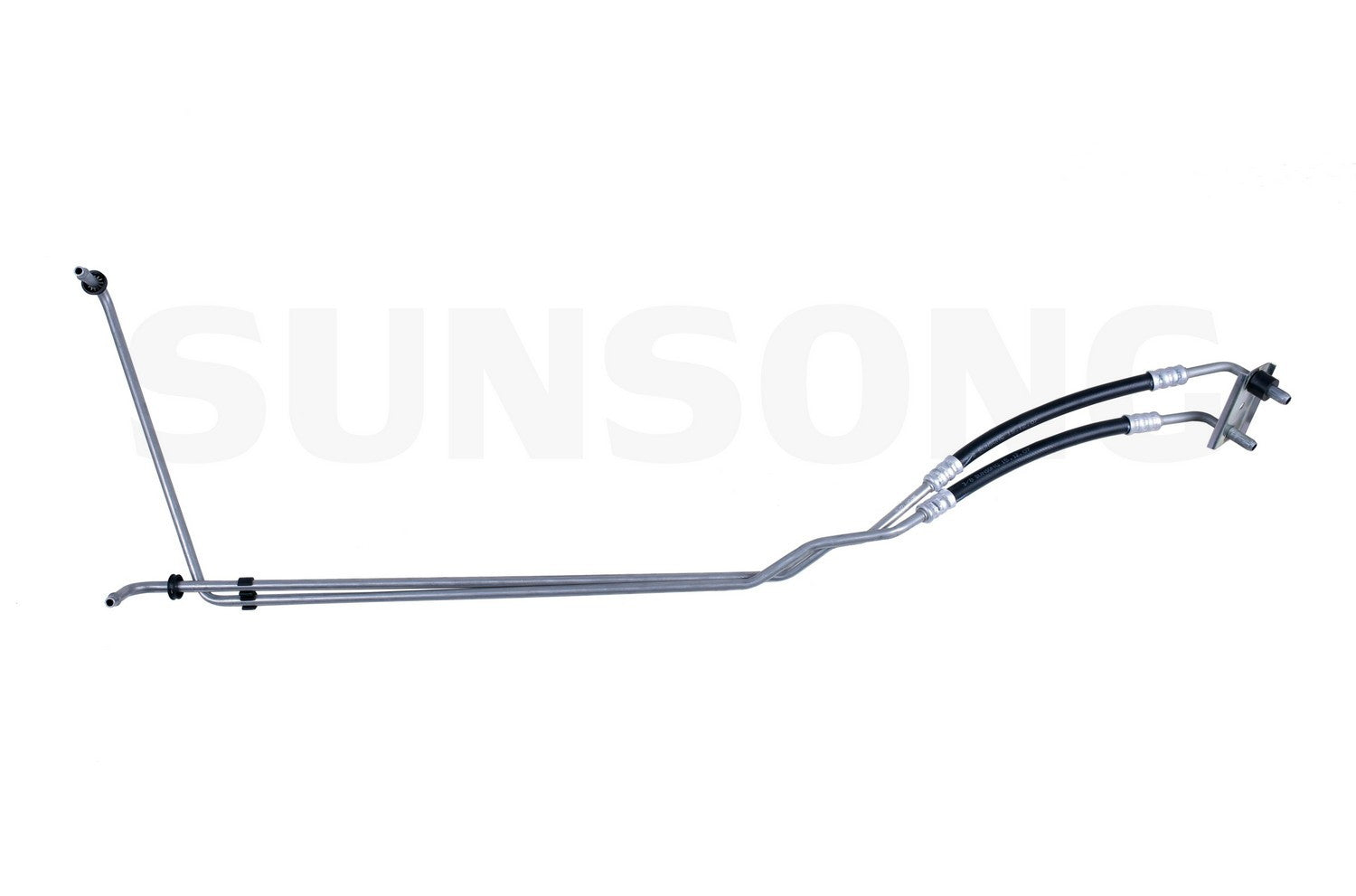 Angle View of Upper Automatic Transmission Oil Cooler Hose Assembly SUNSONG 5801241