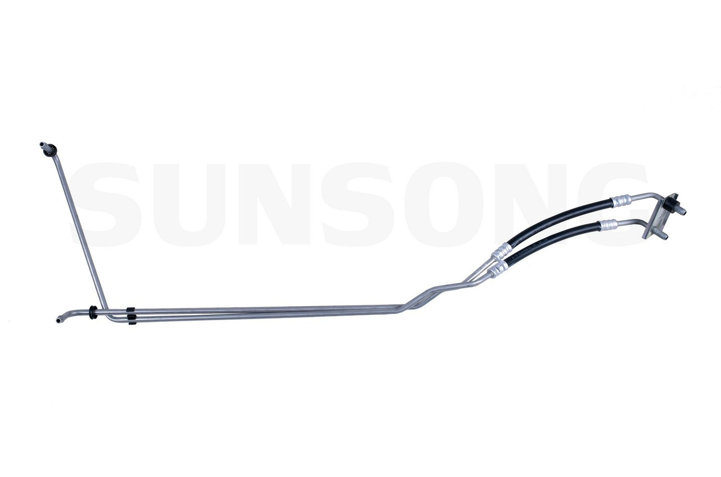 Front View of Upper Automatic Transmission Oil Cooler Hose Assembly SUNSONG 5801241