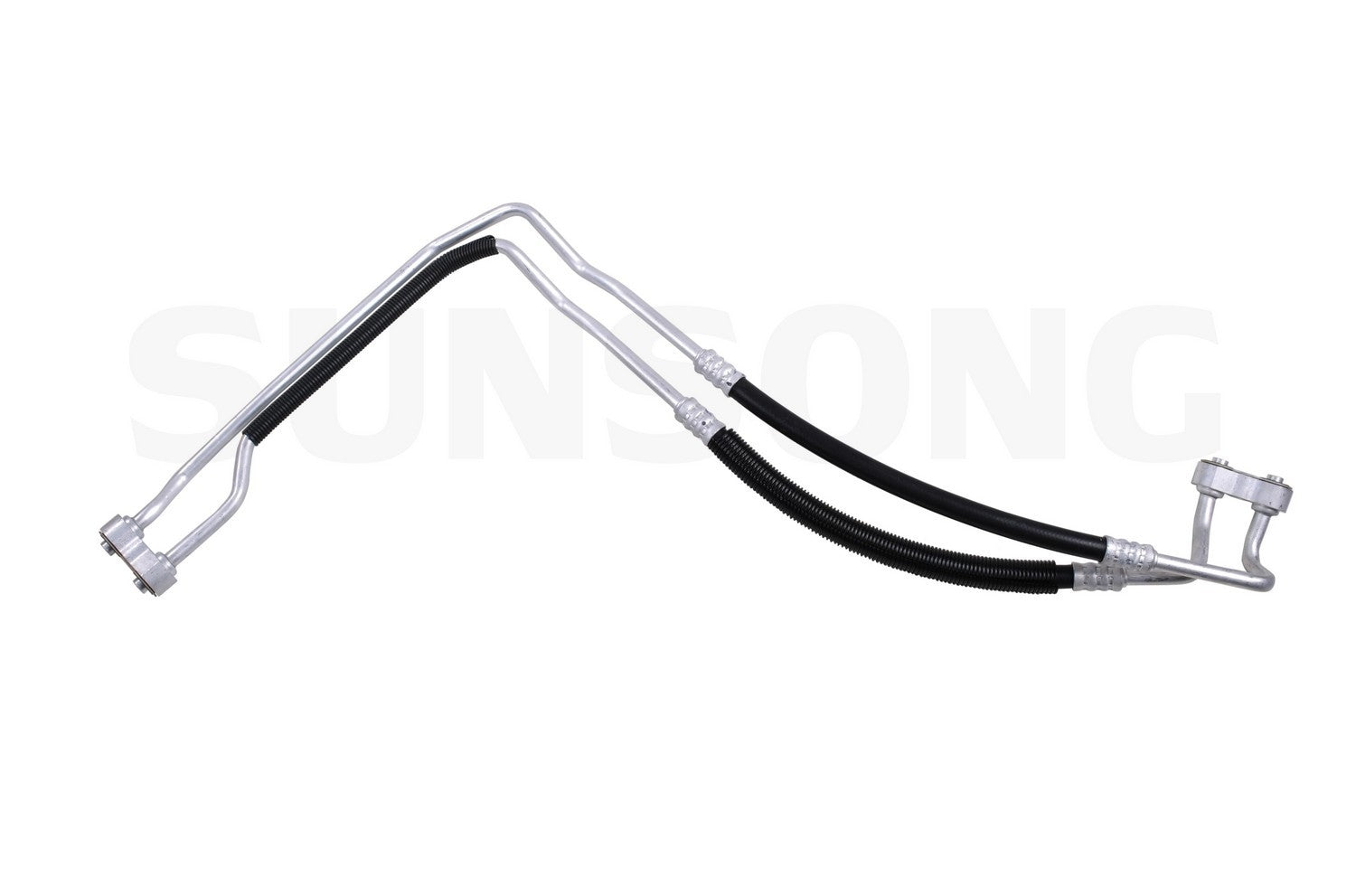 Front View of Engine Oil Cooler Hose Assembly SUNSONG 5801246