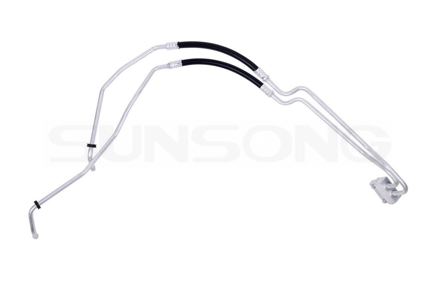 Front View of Engine Oil Cooler Hose Assembly SUNSONG 5801274