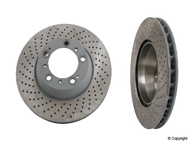 Front View of Rear Left Disc Brake Rotor SEBRO 205823