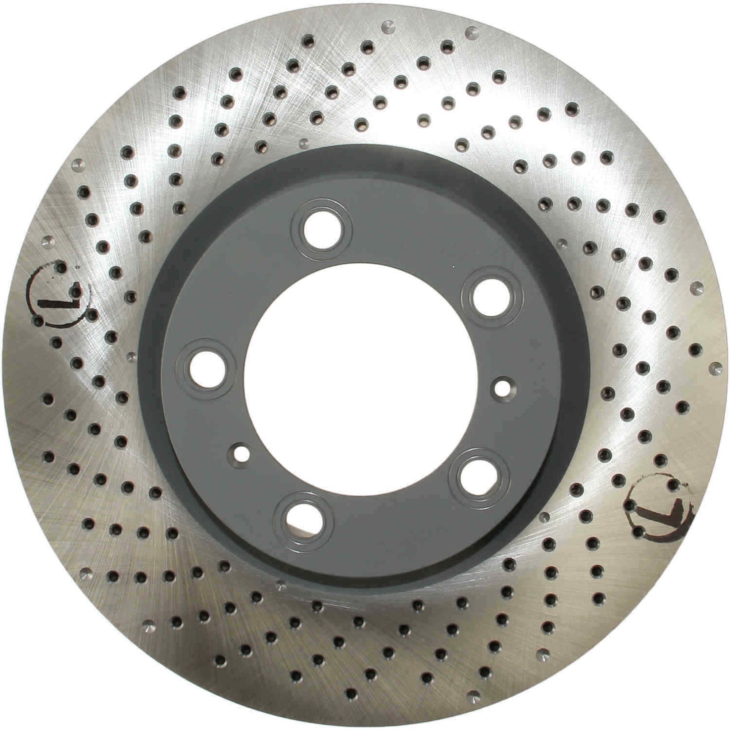 Front View of Front Left Disc Brake Rotor SEBRO 205841C