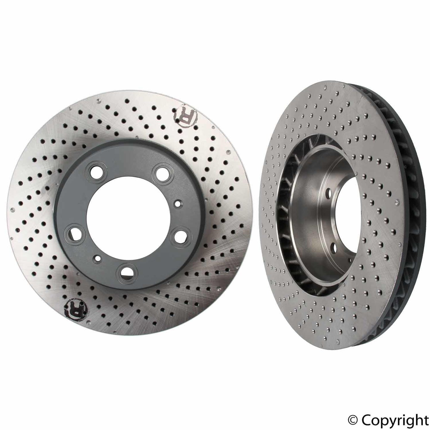 Front View of Front Right Disc Brake Rotor SEBRO 205870C