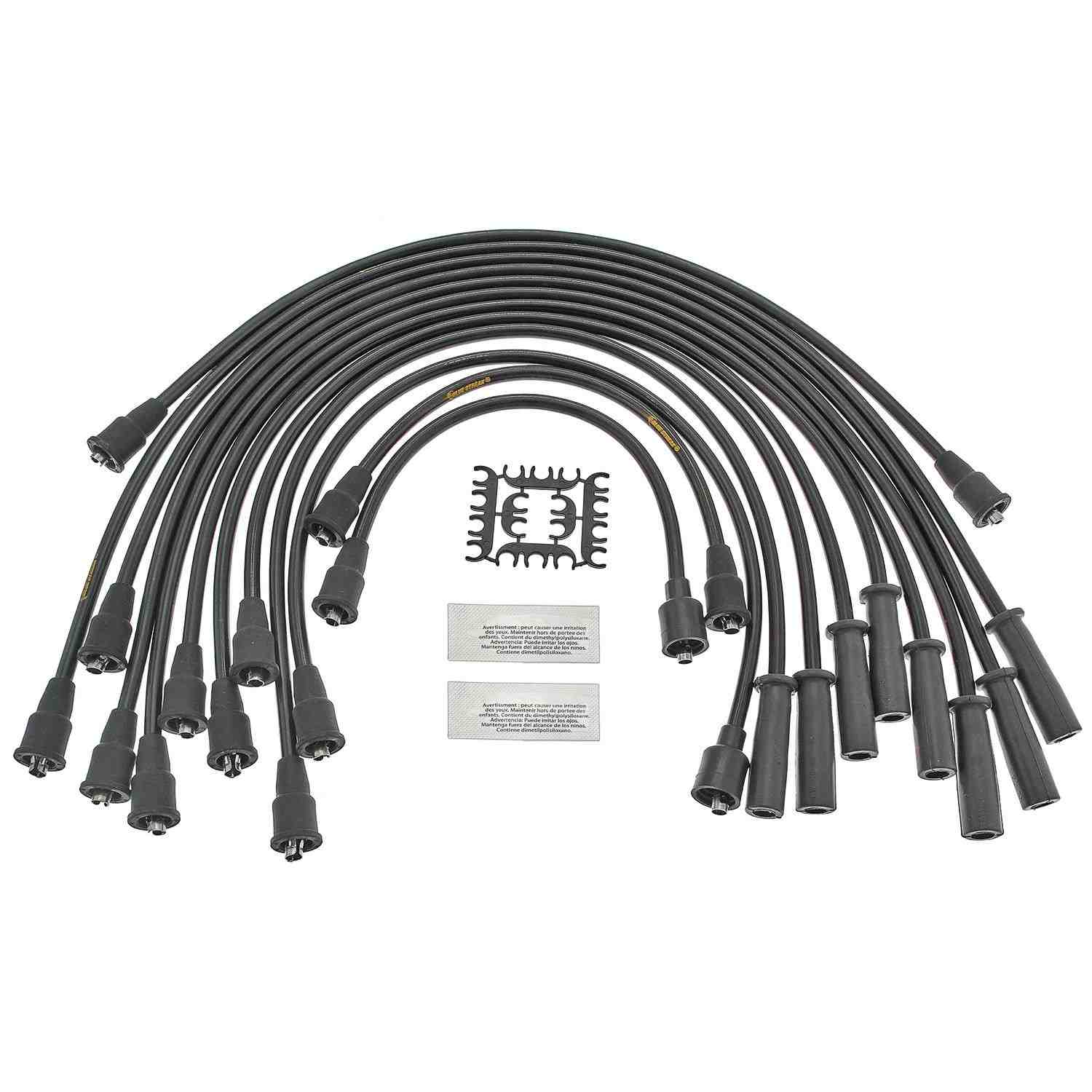 Front View of Spark Plug Wire Set STANDARD 10009