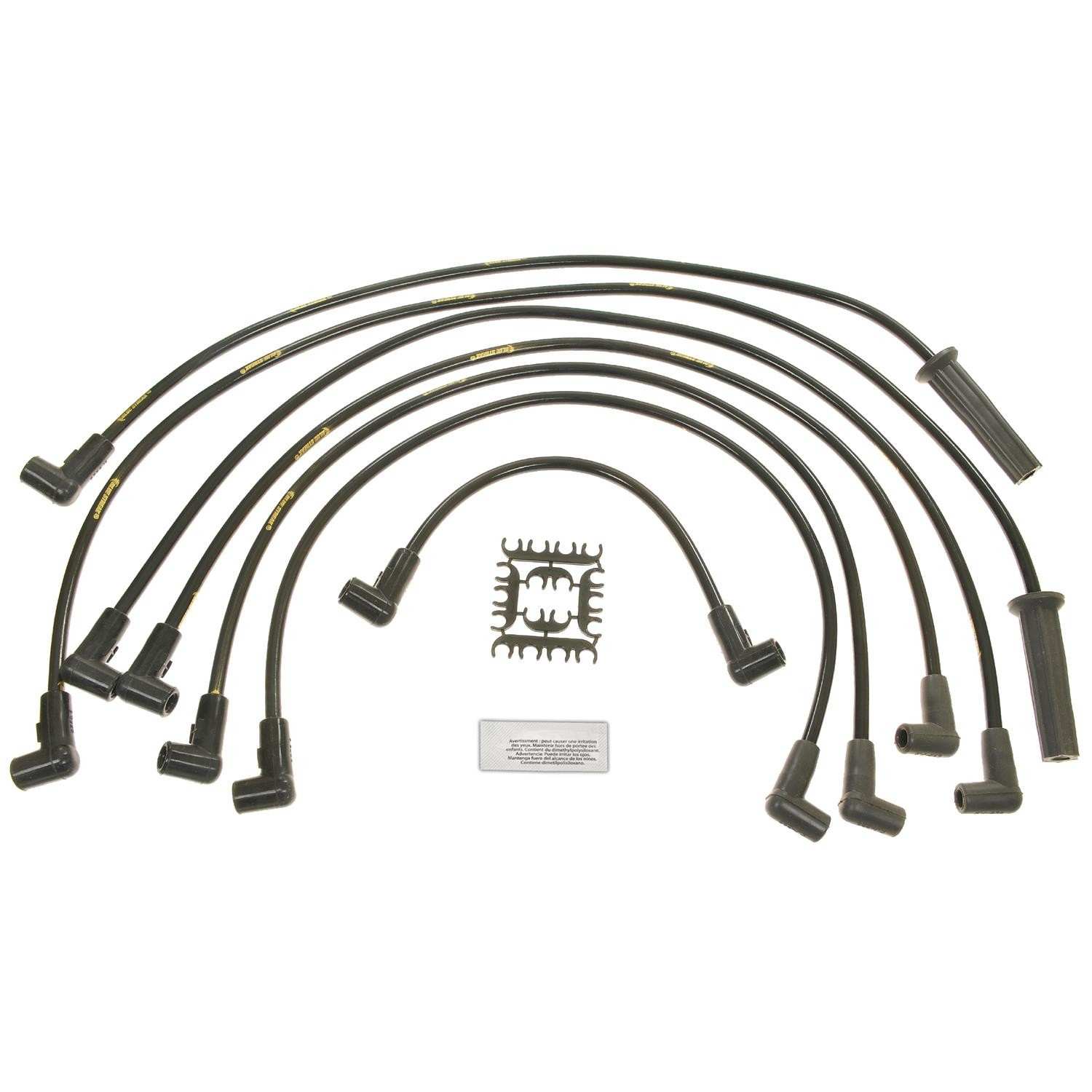 Front View of Spark Plug Wire Set STANDARD 10014