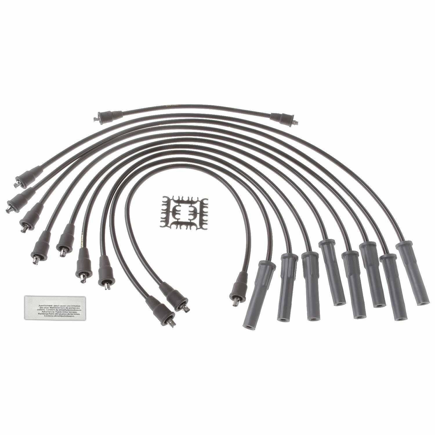 Front View of Spark Plug Wire Set STANDARD 10117