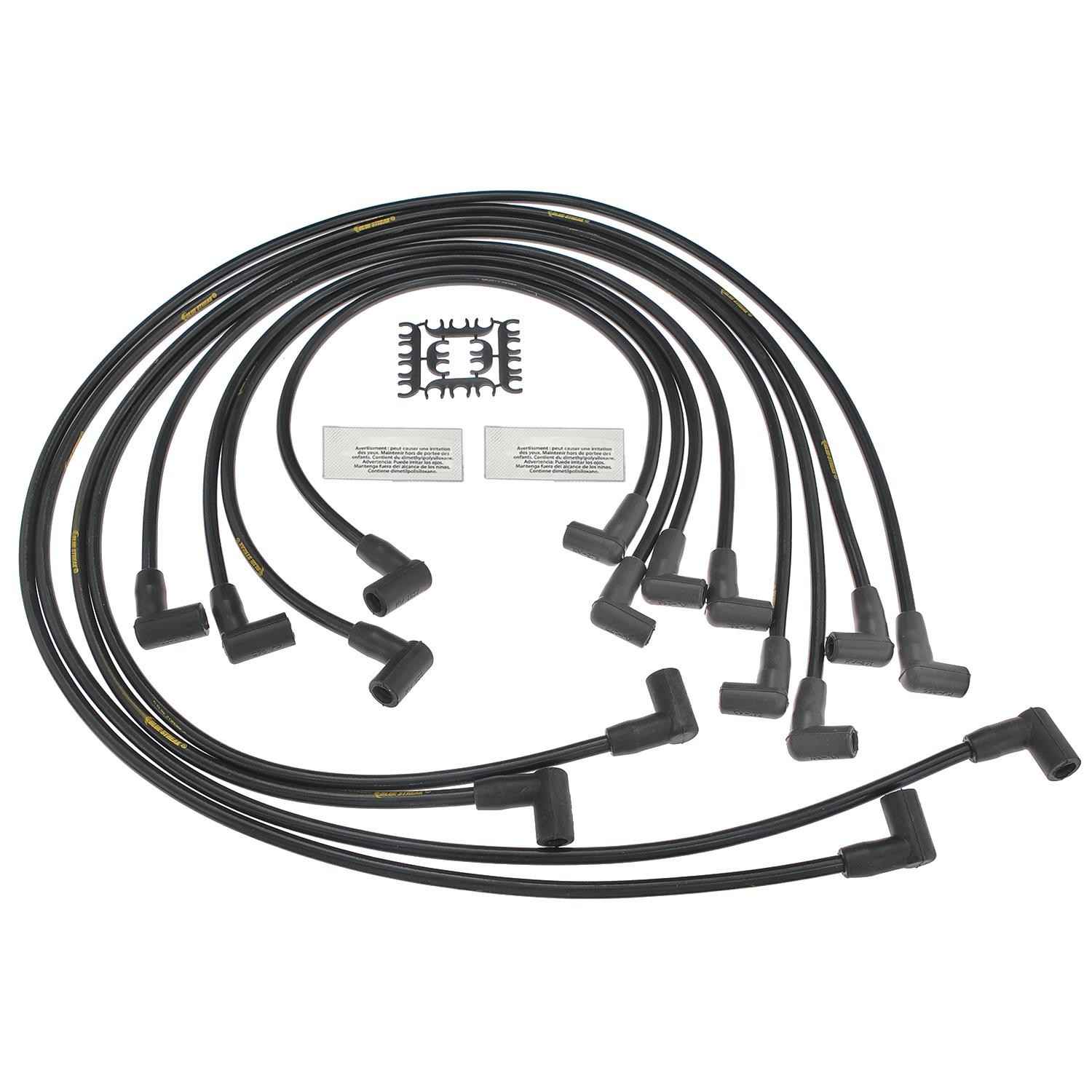 Front View of Spark Plug Wire Set STANDARD 10124