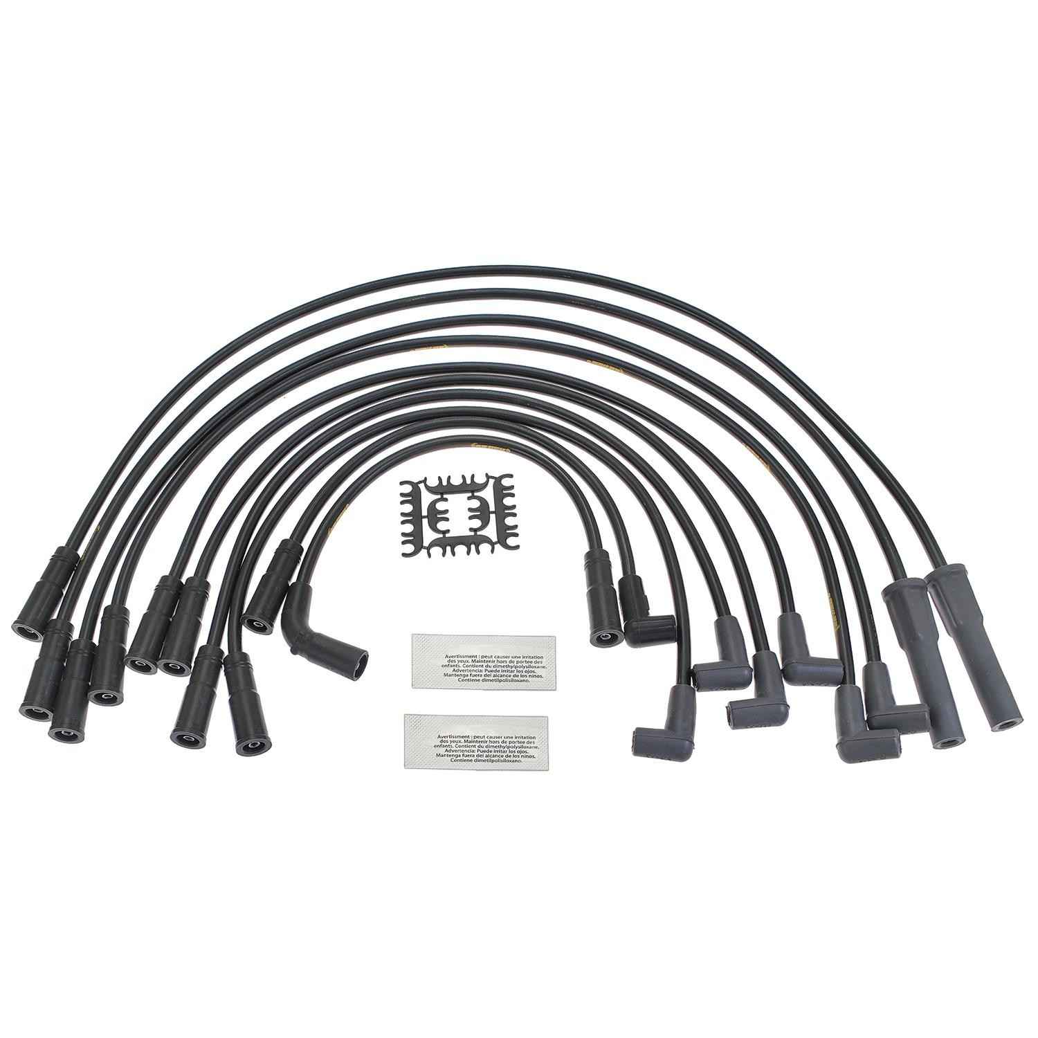 Front View of Spark Plug Wire Set STANDARD 10126